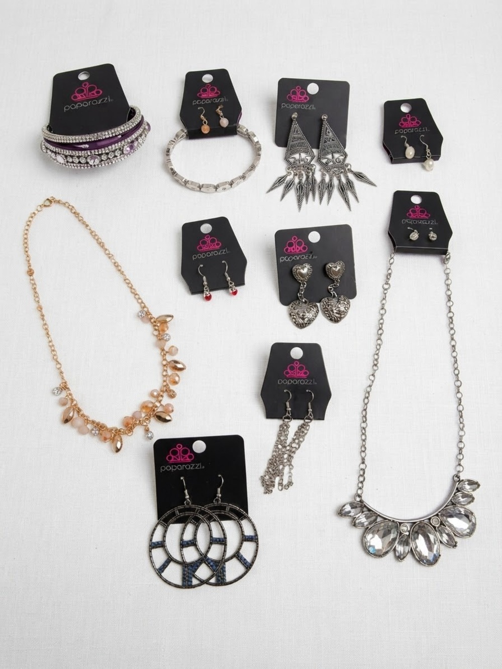 Paparazzi Jewelry 10-Piece Lot/Bundle